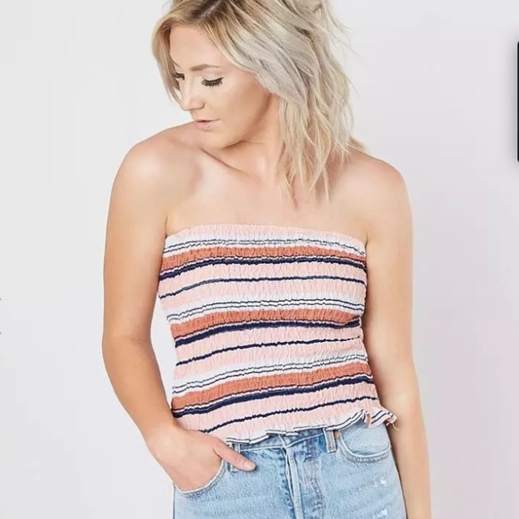 NWOT - Stylehouse Shirred Tube Top from The Buckle - Size Large - Picture 1 of 7